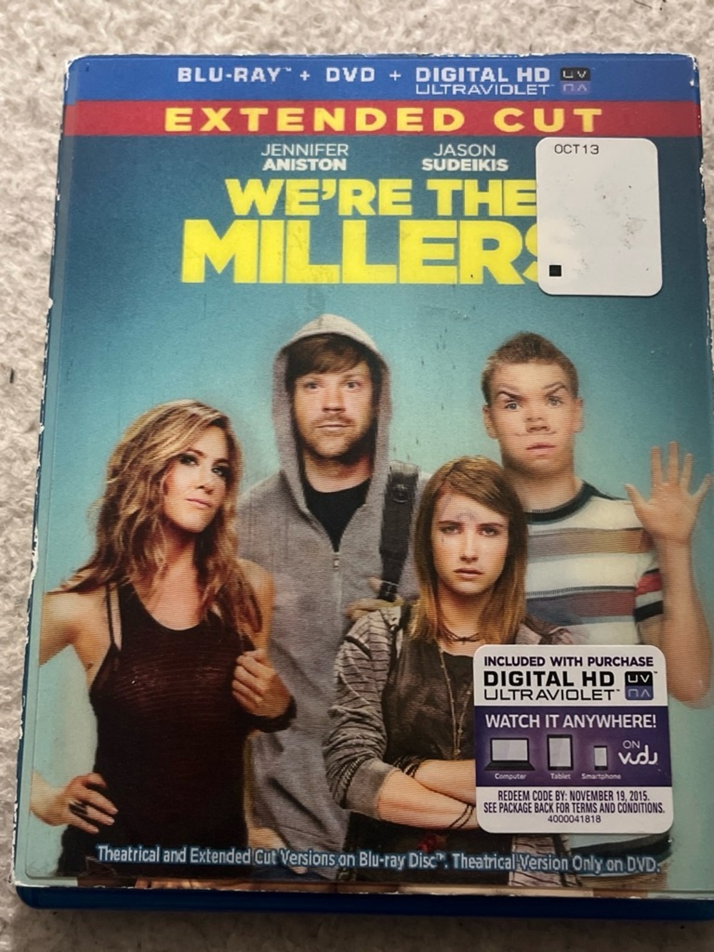 We're the Millers (Extended Cut) Blu-ray + DVD - Blue Cover